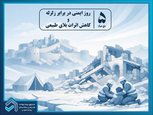 پیام مدیرعامل صندوق بیمه حوادث طبیعی ساختمان به مناسبت پنج دی ماه سالروز زلزله بم و روز ملی  ایمنی و کاهش اثرات بلایای طبیعی